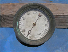 an antique guage