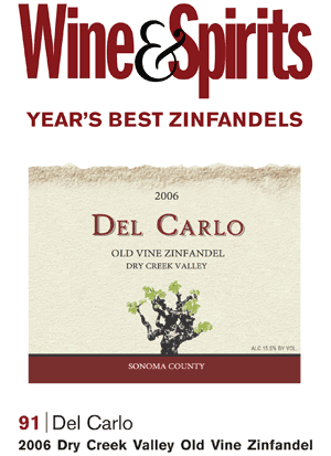 A scanned image of the Wine and Spirits Magazine 91 point review quoted in this article